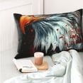 thumbnail image 4 of Kdxio Cotton Pillow Cases 20"x30" Pillowcases,Soft and Breathable Bedroom Pillow Cases-USA Bald Eagle-No Pillow Core, 4 of 5