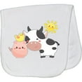 thumbnail image 2 of Inktastic Fun Farm Animals Cow, Pig, Chick Baby Burp Cloth, 2 of 3