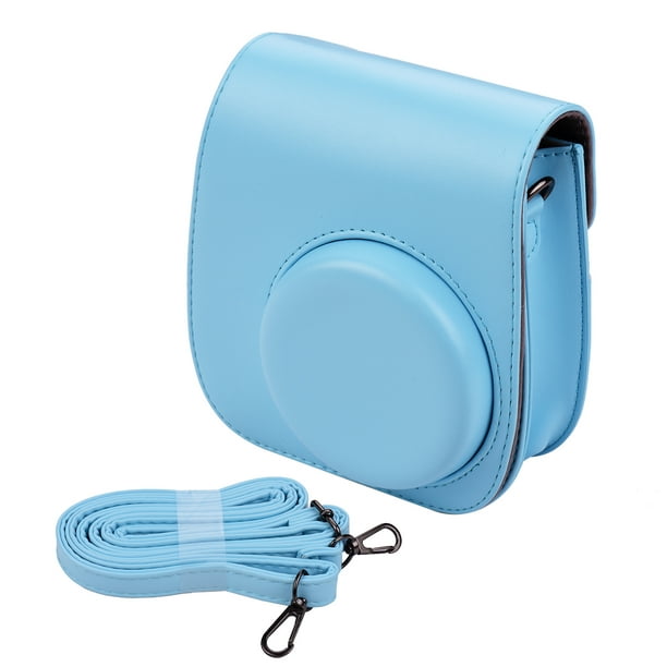 Porte-sac Appareil Photo Instantané Portable PU Cuir avec Bandoulière Compatible avec Fujifilm Fuji Instax Mini 11