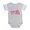 Heather Gray, variant on CafePress - Mei Mei - Cute Infant Baby Football Bodysuit