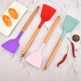 thumbnail image 4 of Hicess Baking Shovel Easy to Clean Non-stick Comfortable Grip Eco-friendly Integrated Design Cooking Silicone Bright Color Shovel Utensil Home Accessories, 4 of 8