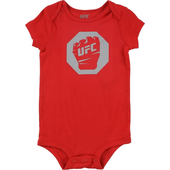 Pijama de mono con logo de octágono para niños de UFC, rojo, 24 meses