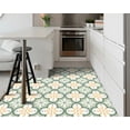 thumbnail image 2 of DEWOO Peel and Stick Floor Tile, Peel and Stick Flooring Self Adhesive, Waterproof Vinyl Flooring Suitable for Bathroom, Kitchen, Light Green(12 x 12 In, 10PCS), 2 of 5