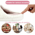 thumbnail image 3 of BERANMEY Cute Smile Face Slippers for Women Perfect Soft Plush Comfy Warm Slip-On Happy Face Slippers fo Women Indoor fluffy Smile House Slippers for Women and Men Non-slip Fuzzy Flat Slides, 3 of 9