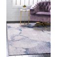 thumbnail image 2 of Unique Loom Rainbow Watercolor Area Rug 8' x 11' Rectangle Blue/Beige, 2 of 2