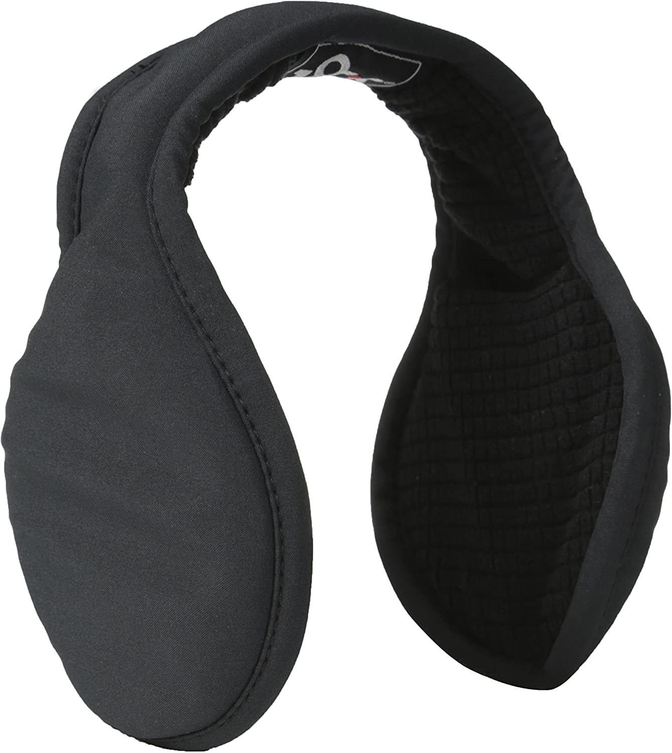 180s Men's Tec Fleece Black Adjustable Behind-the-Head Ear Warmer Ear Muffs NEW! 
