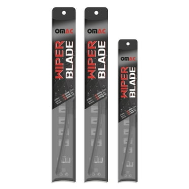 OMAC Front & Rear Windshield Wiper Blades Set for Honda Pilot 2009-2015