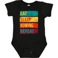 thumbnail image 3 of Inktastic Eat Sleep Rowing Repeat Boys or Girls Baby Bodysuit, 3 of 5