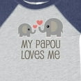 thumbnail image 4 of Inktastic My Papou Loves Me Grandchild Boys or Girls Baby Bodysuit, 4 of 5