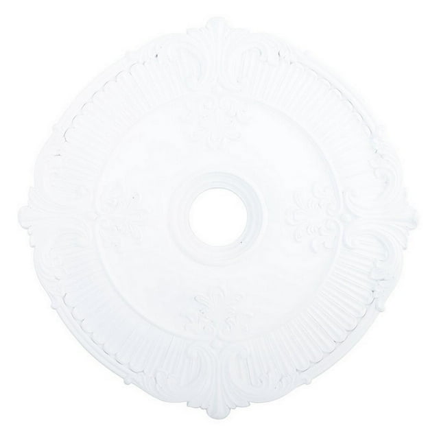 Livex Lighting 82034-03 Buckingham Ornate Ceiling Medallion, White Finish 30"