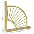 thumbnail image 1 of Soporte de pared, soportes Soporte de estante montado en la pared Estantes de pared Soporte triangular Estante de pared Soporte de pared Estante de pared de madera Soporte de estante (Oro) ZefeiWu 8390606197689, 1 of 1
