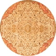 thumbnail image 1 of Ahgly Company Indoor Round Persian Orange Traditional Area Rugs, 8' Round, 1 of 1