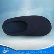 Bergman Kelly Memory Foam Slippers for Women & Men, Super Cushiony Slip-On House Shoes for WFH Comfort (Cush Collection - Scuff Style), US Company