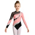 thumbnail image 7 of iiniim Marble Print Gymnastics Leotard for Girls Sparkle Dance Bodysuit Dancewear 6-16 Pink 6, 7 of 7