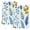 Blue Green, variant on Blue Yellow Leaves Kitchen Towels Set of 2, Spring Botanical Leaf Farmhouse Watercolor Absorbent Dish Towels for Kitchen, Microfiber Hand Towel, Quick Drying Tea Towel for Cleaning Dishcloths