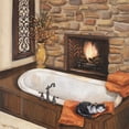 thumbnail image 2 of Hakimipour-Ritter 26x26 Gold Ornate Wood Framed with Double Matting Museum Art Print Titled - Fireplace Escape I, 2 of 4