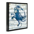 thumbnail image 4 of Stupell Industries Blue Crab on Distressed Animals Painting Black Floater Framed Canvas Art Print Wall Art, 25 x 25, 4 of 10