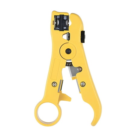 Wire Stripper Cutter, for Round or Flat TV/UTP Cat5 Cat6 Coax Coaxial Cable Stripping Tool (The Wirecutter Best Tv)
