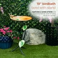 thumbnail image 3 of Alpine Corporation Metal Birdbath with Hummingbird and Branch Stand, 3 of 10