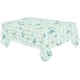 thumbnail image 2 of MYPOP Sea Ocean Starfish Anchor Cotton Linen Tablecloth Sets 60x120 Inches - Polka Dot Green Desk Sofa Table Cloth Cover for Wedding Party Decor, 2 of 6