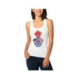 thumbnail image 5 of Anbech Women Graphic American Flag Tshirt Sleeveless Pineapple 4th of July Tanktop, 5 of 7