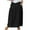 Black, variant on Pitauce Womens Plus Size Maxi Skirt Elastic Waist A-Line Long Skirt Summer Beach Casual Baggy Skirts with Pockets S-5XL