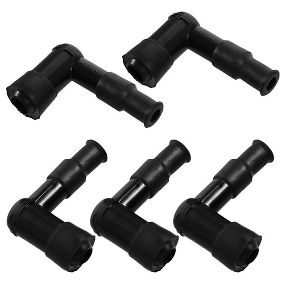 WORGEOUS 5 Pcs Motorcycle Spark Plug Cap Boot Waterproof Engines Generators Part Spark Plug Cap Replacement Spark Plug Wire Ends