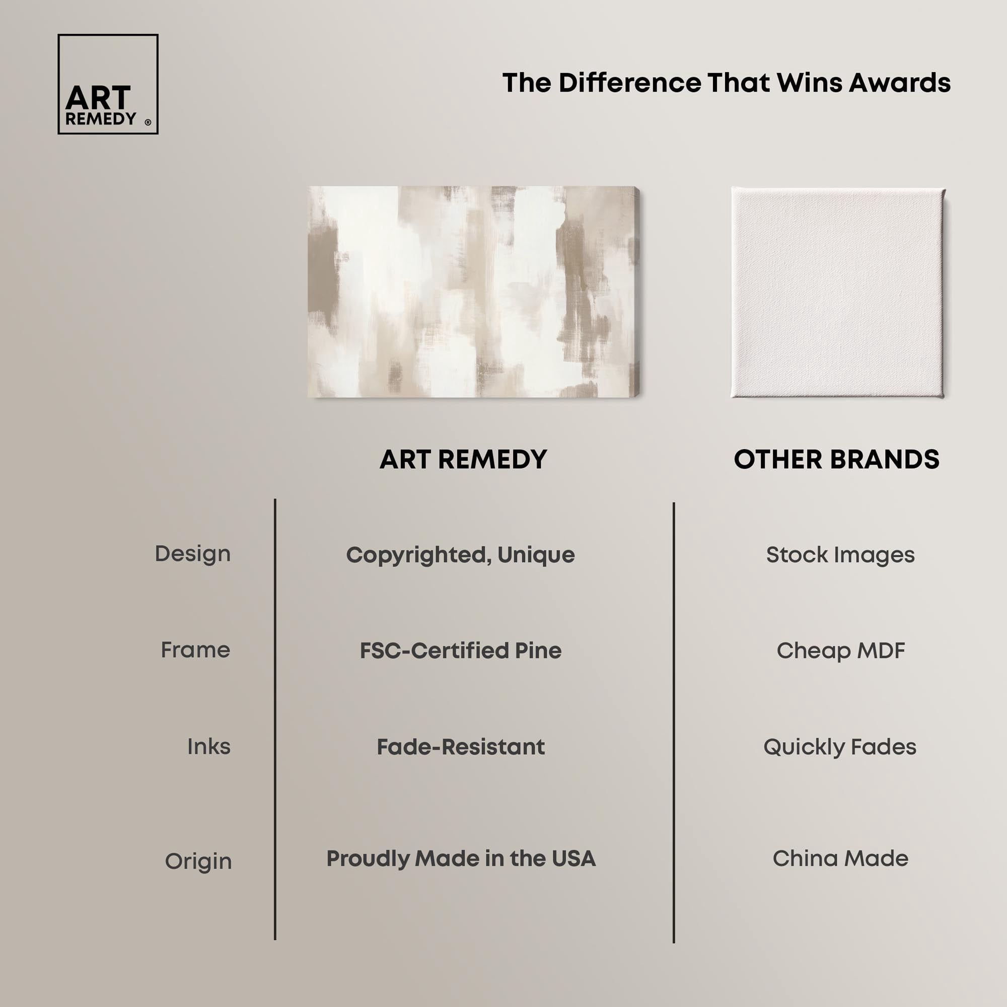 Art Remedy Neutral Abstracts Canvas, 45" x 30", Gallery Wrapped, Winter Mist II