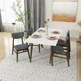 thumbnail image 6 of Duke Modern Solid Wood Walnut Kitchen & Dining Room Table and Chairs for 4, 6 of 6