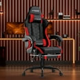 thumbnail image 5 of GTRACING GTW-100 Reclining Gaming Chair with Bluetooth, Adjustable Pillows and Footrest, Red, 5 of 13