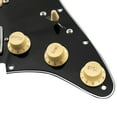thumbnail image 5 of Musiclily Pro Pre-wired Standard HSS Pickguard with Artec Pickups Alnico 5 Magnet for ST Style Electric Guitar, 3ply Black, 5 of 5