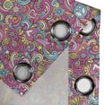 thumbnail image 4 of Ambesonne Groovy Grommet Curtain, Funky 60s Fun Retro, 50" x 108", Multicolor, 4 of 6