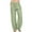 Green, variant on Petite Wide Leg Pants for Women Elastic Waist Palazzo Pants Drawstring Weighted Work Trousers for Women Cotton Lounge Pants Women Summer Beach Vacation