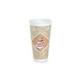 thumbnail image 4 of Dart Cafe G Foam Hot/Cold Cups, 20 oz, Brown/Red/White, 20/Pack -DCC20X16GPK, 4 of 5