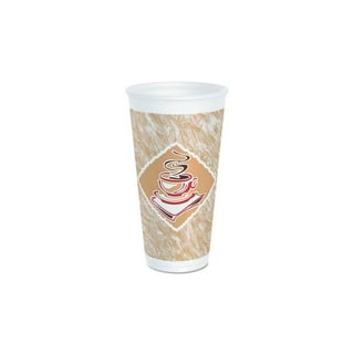 Dart Thermoguard Insulated Paper Hot Cups 16 oz Steam Print 600/Carton