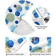 thumbnail image 2 of FMSHPON Glittering SnowflakesWatercolor Circles Xmas Christmas Tree Skirt Stand Mat for Holiday Party Decoration Indoor Outdoor 48 inches, 2 of 6