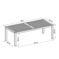 thumbnail image 5 of Amazonia Paraty 9-Piece 100% FSC Teak Finish Wood and Aluminum Rectangular Patio Dining Set, 5 of 10