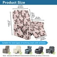 thumbnail image 7 of Xoenoiee Pink Butterfly Heart Pattern Recliner Slipcover Lazyboy Recliner Chair Cover 4 Piece Stretch Recliner Couch Covers Small Reclining Cover with Pockets Furniture Protector, 7 of 7