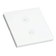 thumbnail image 4 of Wall Touch Light Switch, 2 Gang APP Control Switch Tempered Glass Dimming 90-250V  For Zigbee, 4 of 8