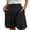 Z03Black, variant on Shorts High Waisted Pleated Lightweight Casual Summer Trendy 2026 Work Trouser Shorts with Pockets Army Green S
