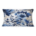 thumbnail image 3 of Designart "Acanthus Leaves In Cobalt Blue I" Floral Printed Throw Pillow, 3 of 5