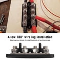thumbnail image 4 of Barre de Bus de Puissance, Barre de Bus 48V M8 Goujon Installation de Cosse de Fil de 180 Degrés DC12-48V 150A Base Unique 2 Rangées pour RV, 4 of 8