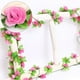 thumbnail image 5 of Toystoory 2 uds. De rosas artificiales pequeñas, enredadera colgante, decoración de plantas falsas para bodas Decoración del hogar rosa, 5 of 6