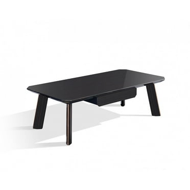 Modern Black and Rose Gold Coffee Table