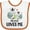White and Orange, variant on Inktastic Zebra My Dede Loves Me Boys or Girls Baby Bib