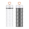 thumbnail image 1 of 2 contenedores de proteínas, contenedores para almacenar alimentos, dispensadores portátiles de proteínas, 5 unidades apilables para gimnasio, deporte, 1 of 7