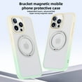 thumbnail image 3 of Dteck 360° Rotatable Magnetic Ring Stand Case for iPhone 12 Pro Max,Compatile with Mag Safe Shockproof Rubber + PC Slim Translucent Back Cover for iPhone 12 Pro Max,Colorful/Mint, 3 of 6