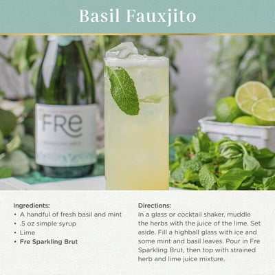Fre Alcohol-Removed Wine Sparkling Brut 25.36 fl oz (Pack of 6)