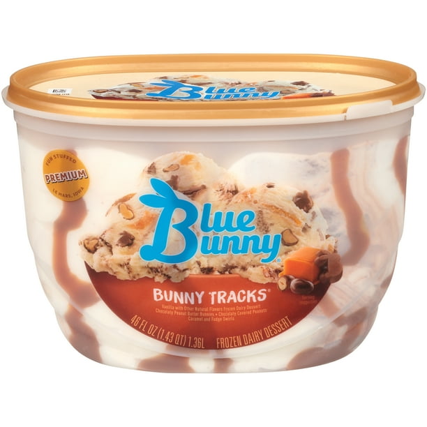 Blue Bunny Signature Bunny Tracks Frozen Dessert , 46 fl oz - Walmart