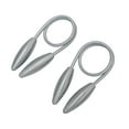 thumbnail image 2 of No-Hole Curtain Tiebacks Set of 2 | Twist-to-Secure Metal Buckle Design | 41-Inch Gray & Beige Fabric Tie Backs for Easy Window Treatment, 2 of 6